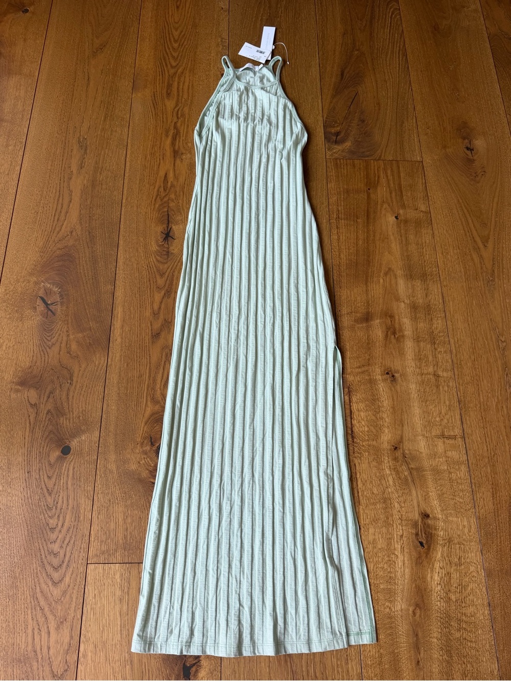 NWT Jonathan Simkhai Ribbed Column Maxi - Light Sage